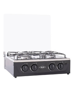 Estufa de Mesa Haceb 4 Puestos Avellana Gas Natural Negra 2