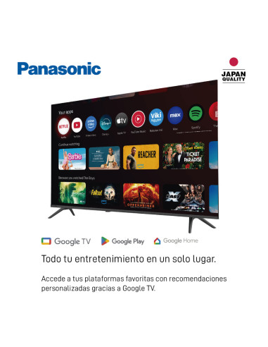Televisor Panasonic 43 Pulgadas QLED 4K UHD Smart TV Google TV TN-43W80CPN
