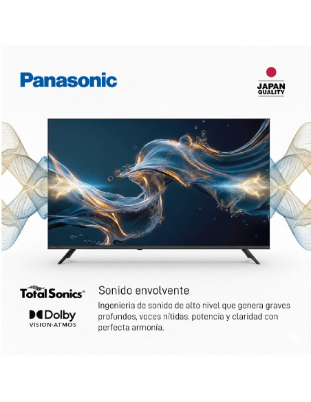 Televisor Panasonic 43 Pulgadas QLED 4K UHD Smart TV Google TV TN-43W80CPN