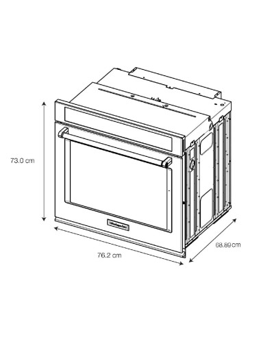 Horno Eléctrico KitchenAid Sencillo Smart Oven 30" Acero Inoxidable