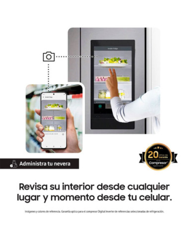 Nevecon Samsung 758 Litros Side by Side Family Hub RS27T5561B1/CO