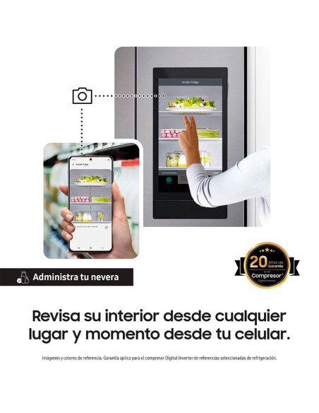 Nevecon Samsung 758 Litros Side by Side Family Hub RS27T5561B1/CO