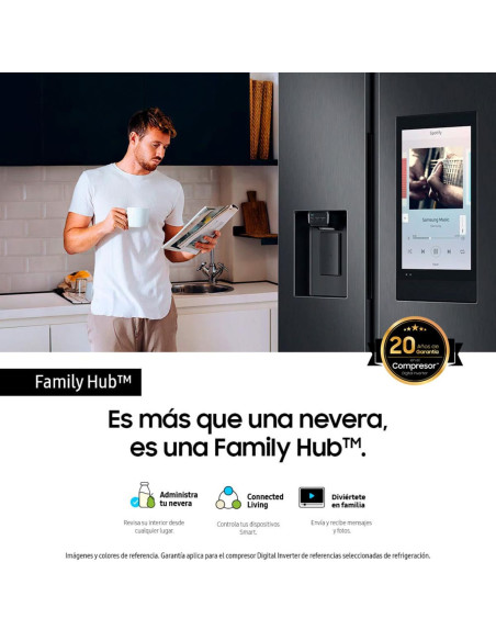 Nevecon Samsung 758 Litros Side by Side Family Hub RS27T5561B1/CO