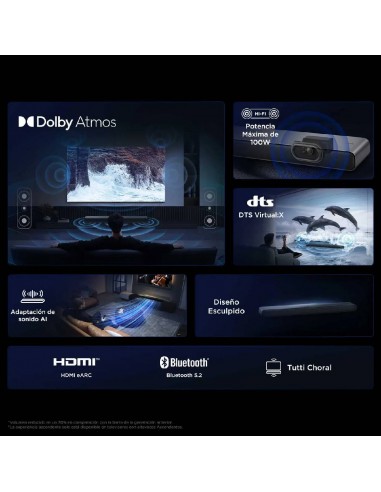 Barra de Sonido TCL 40 Watts RMS...