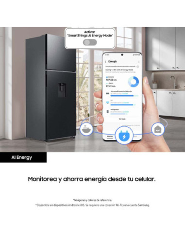 Nevera Samsung 301 Litros No Frost Top Mount SpaceMax Negra RT31DG5220B1CO 6