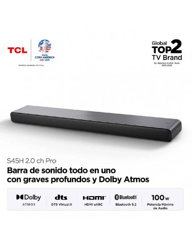 Barra de Sonido TCL 40 Watts RMS...