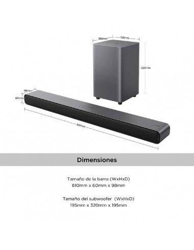 Barra de Sonido TCL 110 Watts...