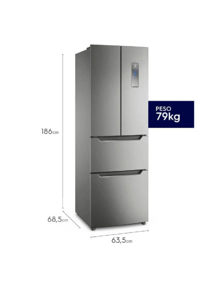 Nevecon Electrolux 320 Litros 3 Puertas Inverter Gris ERFWV3HUS 2