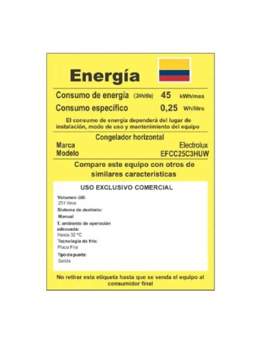 Congelador Electrolux Horizontal 251...