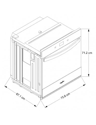 Horno Empotrable Whirlpool 76 cm...