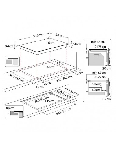 Cubierta de Inducción Whirlpool 60cm...