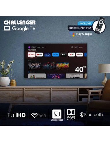 Televisor Challenger 40 pulgadas Led...
