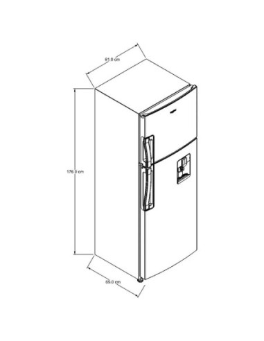 Nevera Whirlpool 305 Litros No Frost Top Mount Gris WRW32CKTWW 7
