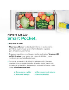 Nevera Challenger 239 Litros Brutos Frost Lúmina  CR 239 1 2