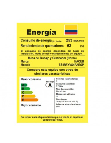 Estufa de Piso Haceb Romero Reflex 50...