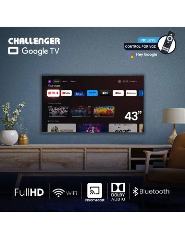 Televisor Challenger 43 pulgadas LED...