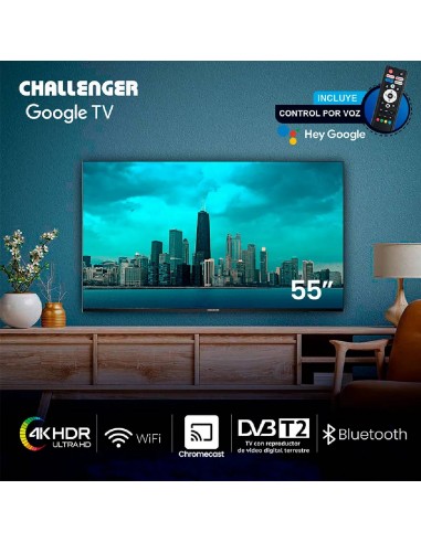 Televisor Challenger 55 pulgadas 4K...