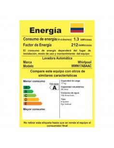 Lavadora Whirlpool 17 Kg... 2
