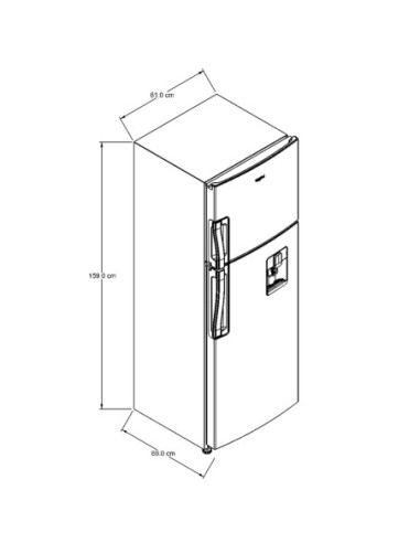 Nevera Whirlpool 2649 Litros No Frost Top Mount Gris WRW25CKTWW 8