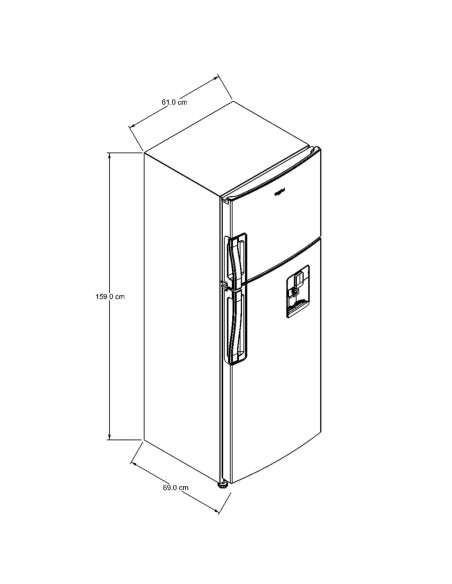 Nevera Whirlpool 2649 Litros No Frost Top Mount Gris WRW25CKTWW 8