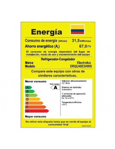 Nevecon Electrolux 421 Litros No... Nevecon Electrolux 421 Litros No...