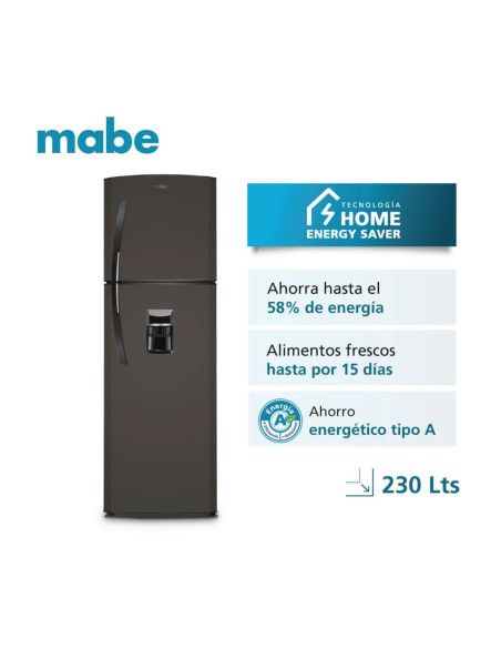 Nevera Mabe 247 Litros Brutos No Frost Top Mount Grafito RMA247FJCG 7