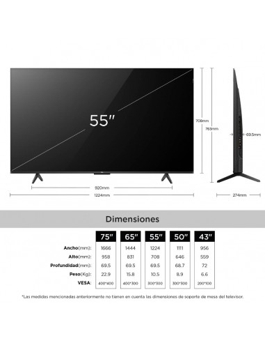 Televisor TCL 55 pulgadas QLED Ultra...