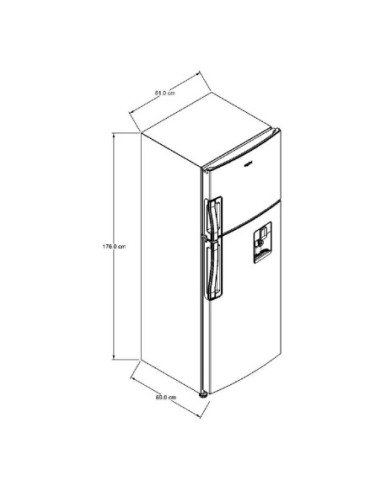 Nevera Whirlpool 305 Litros No Frost Top Mount Grsi Cobalto WRW32CKTMG 5