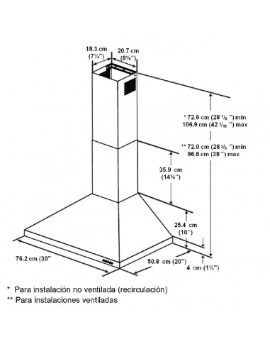 Campana Decorativa KitchenAid 30"...