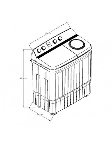 Lavadora Semiautomática Acros 15Kg...