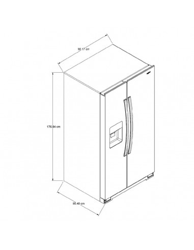 Nevecon Whirlpool 694 Litros Side by...