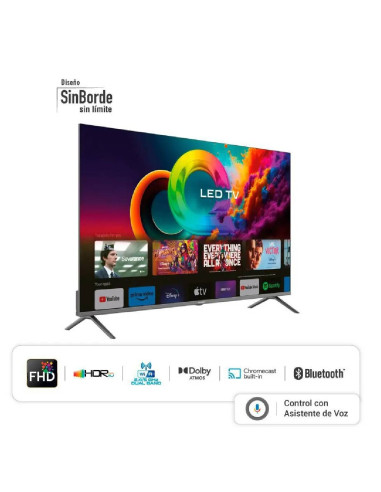 Televisor Hyundai 50 pulgadas QLED Full HD Smart TV Google  HYLED5027QFG