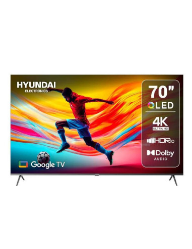 Televisor Hyundai 70 pulgadas QLED 4K UHD Smart TV Google HYLED7007QG