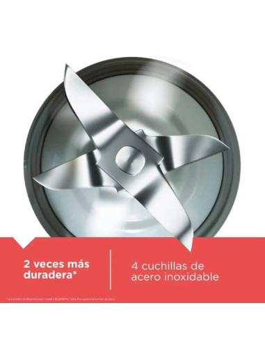 Licuadora Black + Decker 700 Watts 1,25 Litros 2 Velocidades Blanca BL0876-0WDLA
