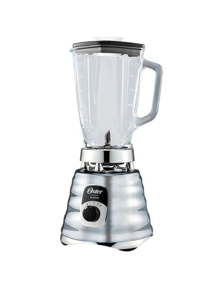 Licuadora Clásica Oster 1.25 Litros Control de Perilla 3 Velocidades Cromada BLST4655