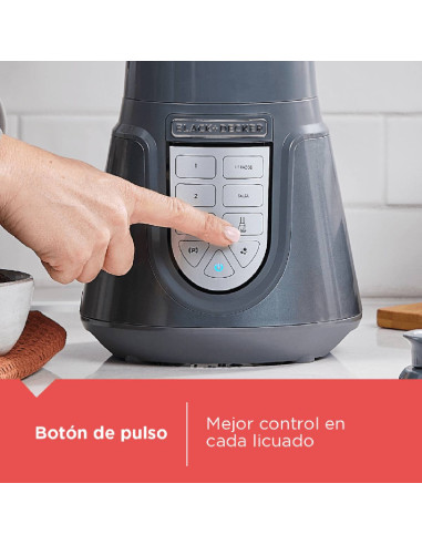 Licuadora Black + Decker 1.5 Litros Silenciosa 3 velocidades BL1516-2MDLA