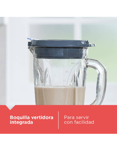 Licuadora Black + Decker 1.5 Litros Silenciosa 3 velocidades BL1516-2MDLA