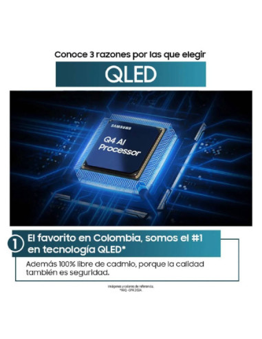 Televisor Samsung 50 pulgadas QLED 4K Smart TV QN50Q7FAAKXZL 6