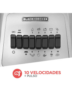Licuadora Black + Decker 1.25 Litros Base metal 10 velocidades BLBD210GSS 2
