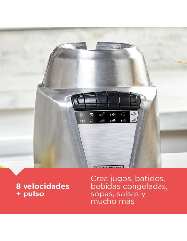 Licuadora Black + Decker 1.25 Litros Ice Crush BL0876-2SDLA