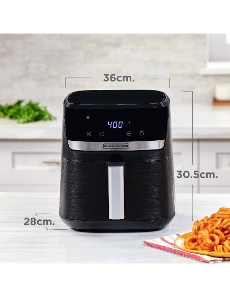Freidora de Aire Black + Decker 5.5 Litros Digital PuriFry AFBD62-1BDLA