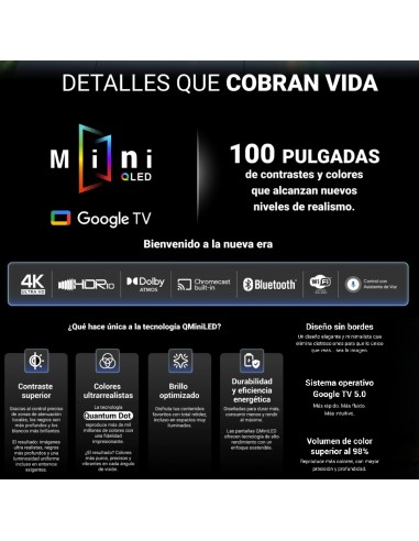 Televisor Hyundai 100 pulgadas Smart...