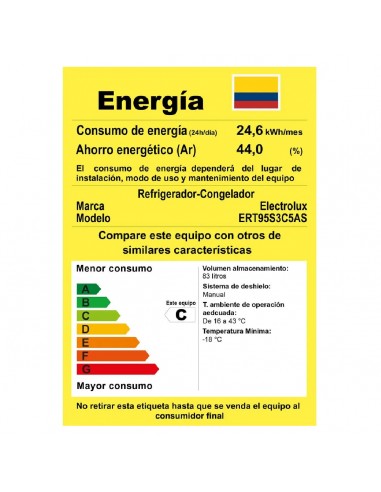 Mini Bar Electrolux 83 Litros 2...