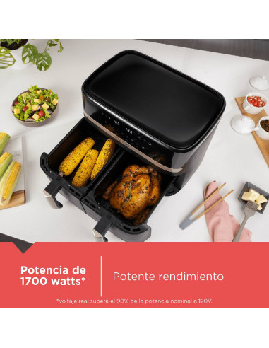Freidora de Aire Black + Decker 9 Litros Digital Doble PuriFry AFBD92-1BDLA
