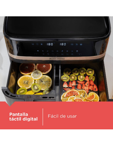 Freidora de Aire Black + Decker 9 Litros Digital Doble PuriFry AFBD92-1BDLA