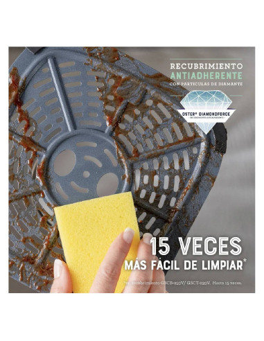 Freidora de Aire Oster 4 Litros Manual DiamondForce CKSTAF75WDSSDF