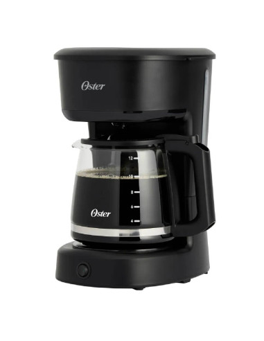 Cafetera Oster 12 tazas Filtro Reutilizable Negra BVSTDCS121B - 2217256