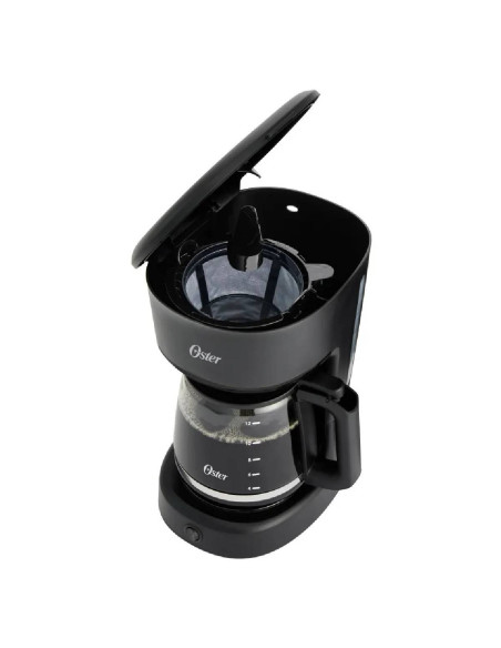 Cafetera Oster 12 tazas Filtro Reutilizable Negra BVSTDCS121B - 2217256