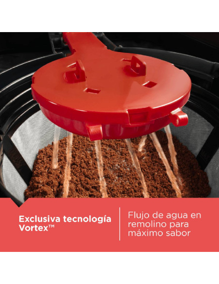 Cafetera Black + Decker 12 Tazas Tecnología Vortex filtro CM0916B
