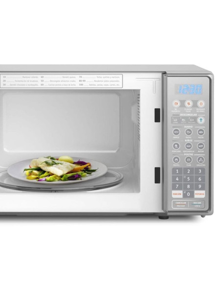 Horno Microondas Electrolux 20 Litros Gris Función Elimina Olor EMDO20S3GSLUG